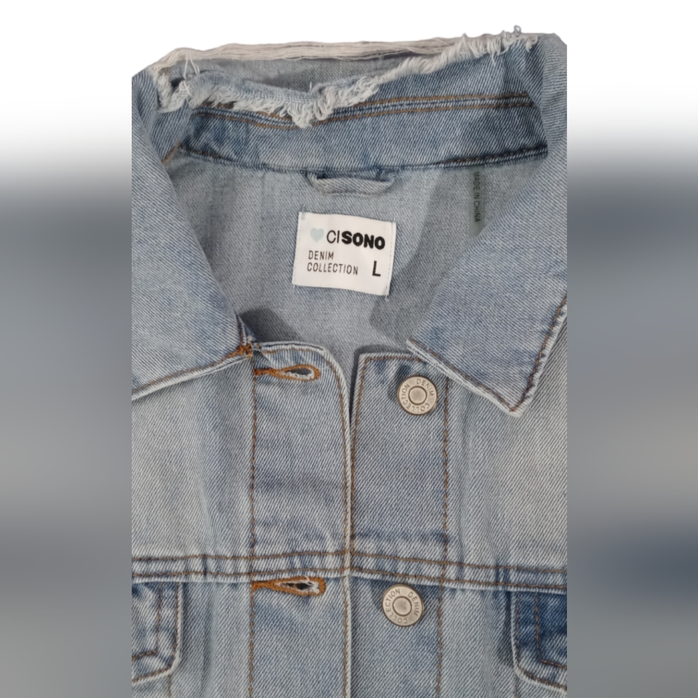 Ci Sono Denim Jacket Women's Large - Picture 7 of 10